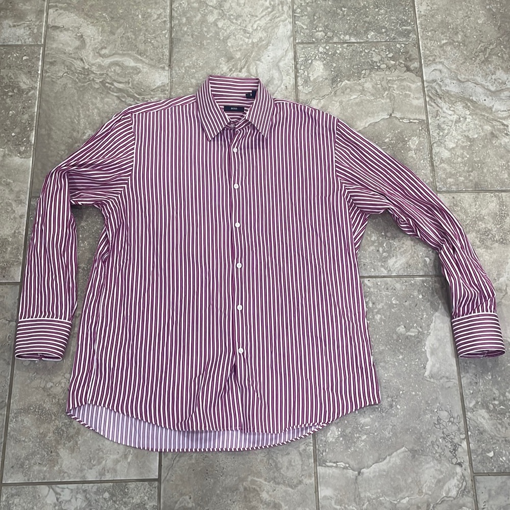 Hugo Boss Men’s long sleeve shirt Sz 17 34/35